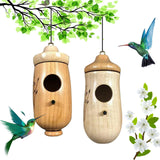 Shirem Wooden Hummingbird House, Libiyi Wooden Hummingbird House, Dotmalls Wooden Hummingbird House, Wooden Hummingbird House, Hummingbird Feeder for FLCRSN