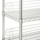 TRINITY EcoStorage Heavy Duty 6-Tier Adjustable Wire Shelving with Wheels and Backstands for Kitchen Organization, Garage Shelving, NSF Certified, TRINITY