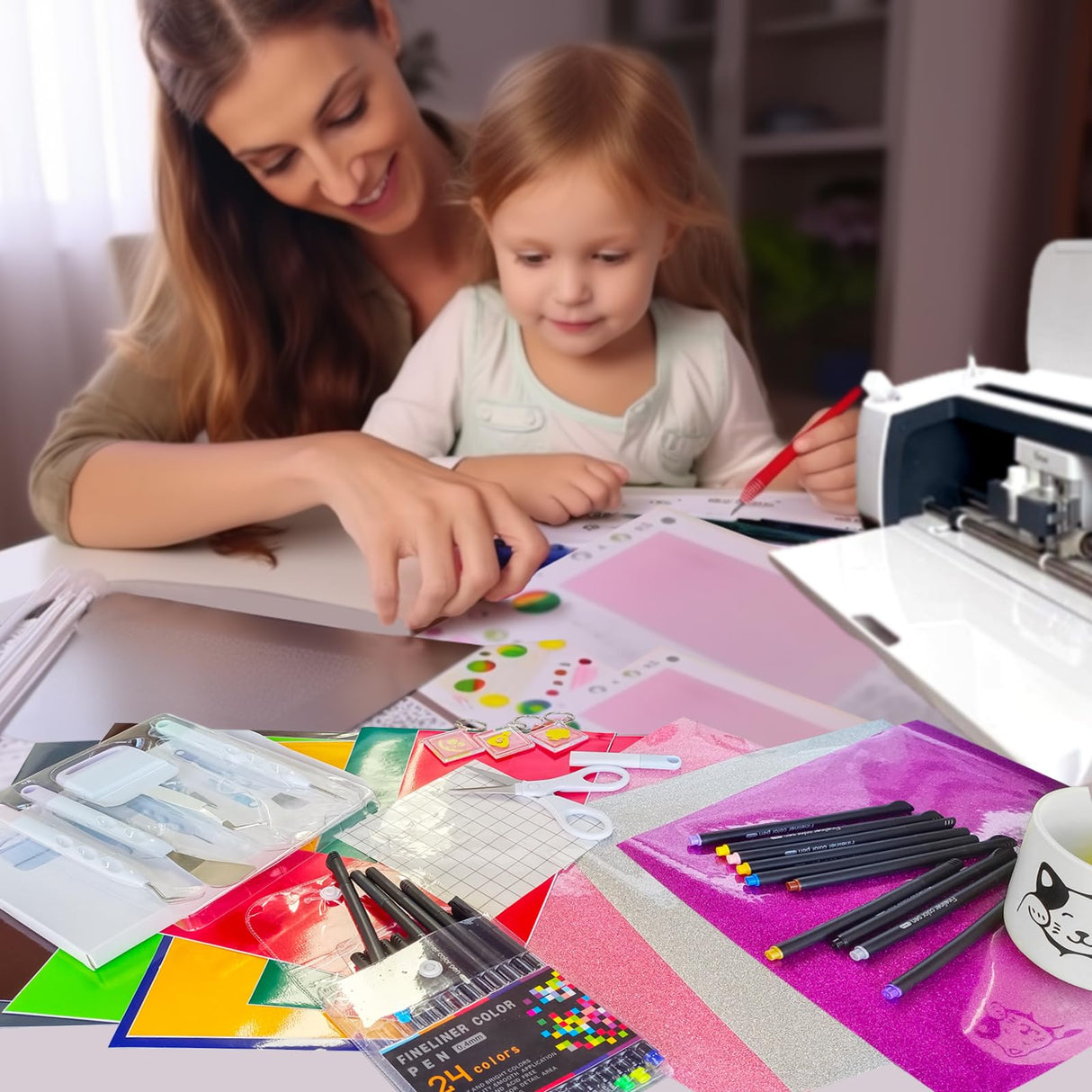 The Ultimate Accessories Bundle for Cricut Makers and All Explore Air-80pcs Perfect Tools and Accessories Kit as Gifts,Instantly Create Amazing Cutaswish