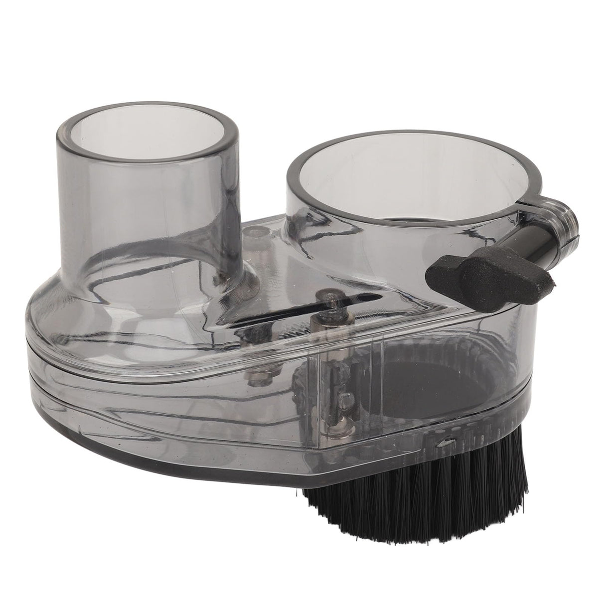 CNC Router Dust Shoe for 52mm Spindle Motors, Clear CNC Dust Boot with 38mm Hose Diameter for 52mm Spindle Motors and Router Pomya