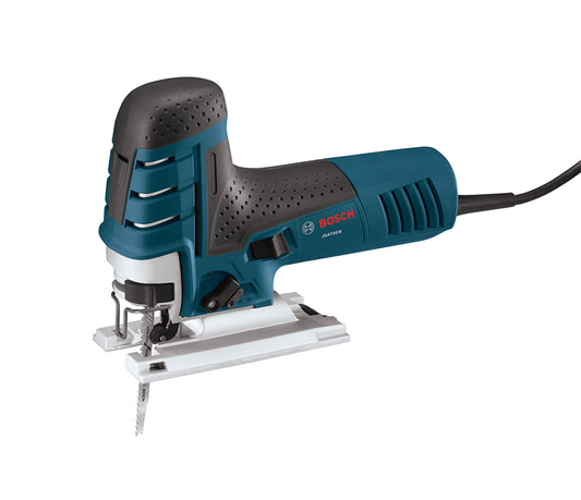 BOSCH JS470EB Corded Barrel-Grip Jig Saw - 120V Low Vibration, 7.0-Amp Variable Speed for Smooth Cutting up to Up To 5-7/8" Inch on Wood, 3/8" Inch - WoodArtSupply