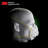 3M Particulate Respirator 8210V with Cool Flow Valve, Smoke, Grinding, Sanding, Sawing, Sweeping, Woodworking, Dust, 80/Pack 3M Personal Protective Equipment