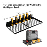 UU-Major Power Tool Organizer with Charging Station,Drill Holder Wall Mount,Garage Storage Shelves for Organization,Heavy Duty Pegboard Wall UU-Major
