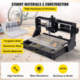 VEVOR CNC 3018 PRO Router Machine, GRBL Control 3-Axis Milling Engraver Engraving Machine, DIY CNC Router Kit with Transparent Enclosure, Offline VEVOR