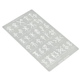 Aleks Melnyk No.412 Metal Stencil, Viking Bind Runes Generator, Bindrune, Ancient Alphabet, Sigil Magic Alphabet Stencil 1 PC, Letter Template for Aleks Melnyk