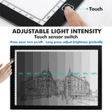 Dorhui Bright Pad Go, A4 Light Pad for Tracing & Weeding Vinyl, LED Copy Board Light Tracing Box Ultra-Thin Adjustable USB Power for Cricut Vinyl Dorhui