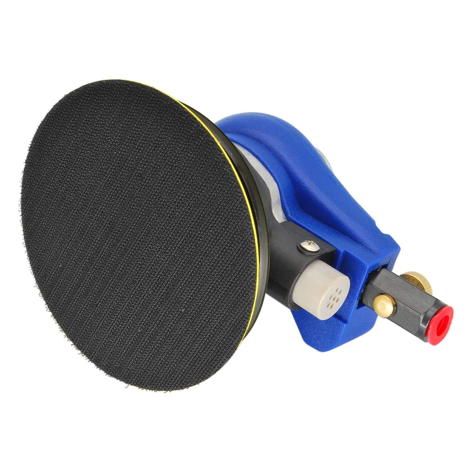 5 Inch Air Random Orbital Sander, Pneumatic Palm Sander tool with 10 Pcs Sandpapers, Air Sanders For Auto Body Work By Bowd BOWD