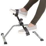 Under-Desk Stationary Bike - Indoor Below-Desk Exercise Pedal Fitness Machine for Legs, Physical Therapy, and Calorie Burn by Wakeman (Black and Wakeman