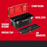CRAFTSMAN Tool Box, Lockable 20-inch with Removable Tray and Small Parts Storage (CMST20901) Craftsman