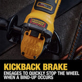 DEWALT FLEXVOLT ADVANTAGE 20V MAX* Angle Grinder, Paddle Switch, 4-1/2-Inch to 5-Inch, Tool Only (DCG416B) DEWALT