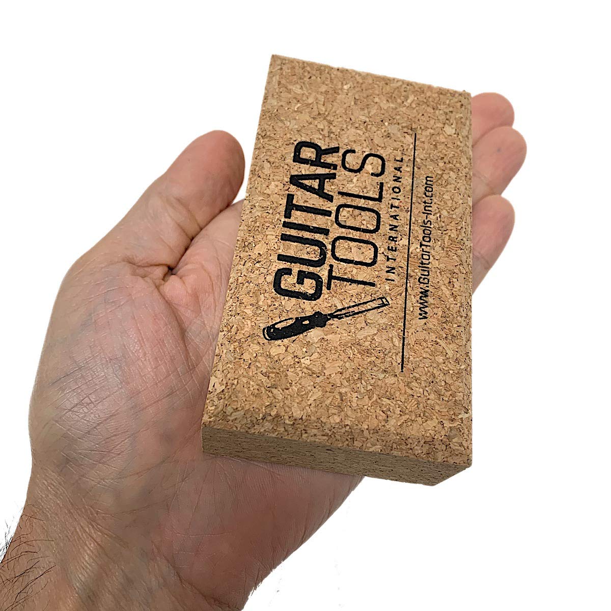 Flat Beveled Cork Sanding Block for Guitar Luthiers - Tool - Carpenter - Files - Guitar - Bodies - Wood - Furniture - Bass - Repair instruments - Guitar tools USA