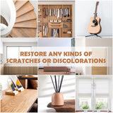 DEWEL Wood Furniture Repair Kit, 31 Pcs Scratch Repair Wood Filler, Wax Sticks with Wood Putty for Wood Floors, Scratches, Cracks, Hole, Laminate, DEWEL