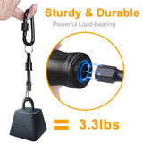 AMZBUY Screwdriver Bits Holder Tool Set - 6Pcs Hex Keychain with Magnetic Tip, Nut Adapter and Belt Clip, Quick Change Release for Power and Hand AMZBUY