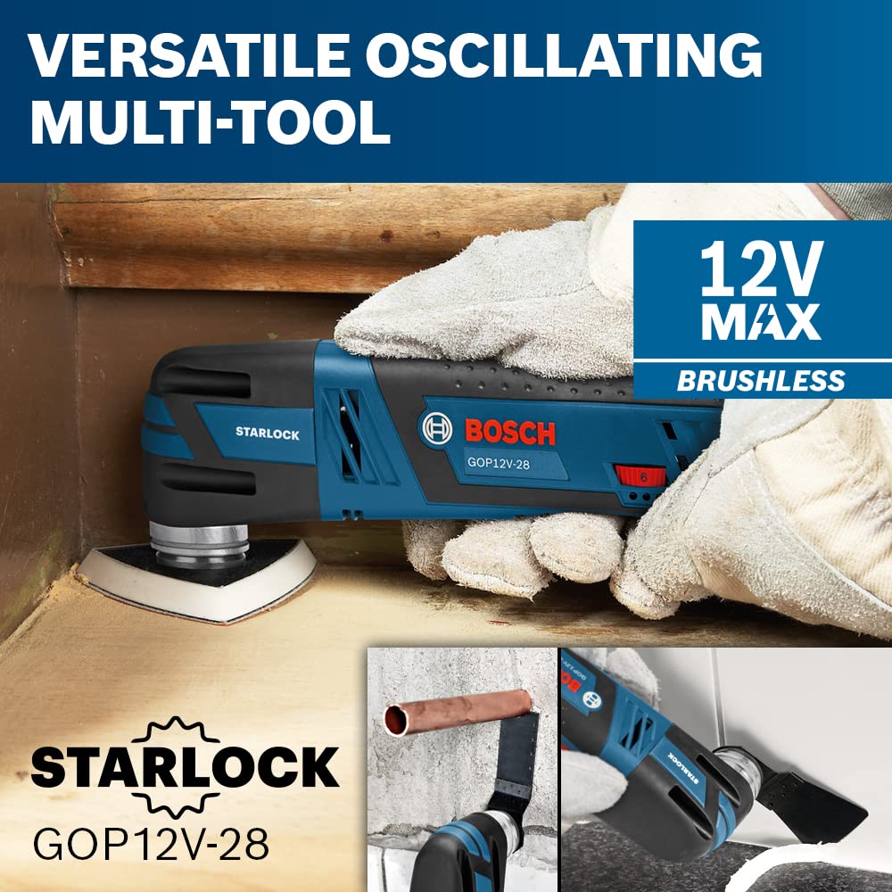 BOSCH GXL12V-270B22 12V Max 2-Tool Combo Kit with Chameleon Drill/Driver Featuring 5-In-1 Flexiclick® System and Starlock® Oscillating Multi-Tool - WoodArtSupply