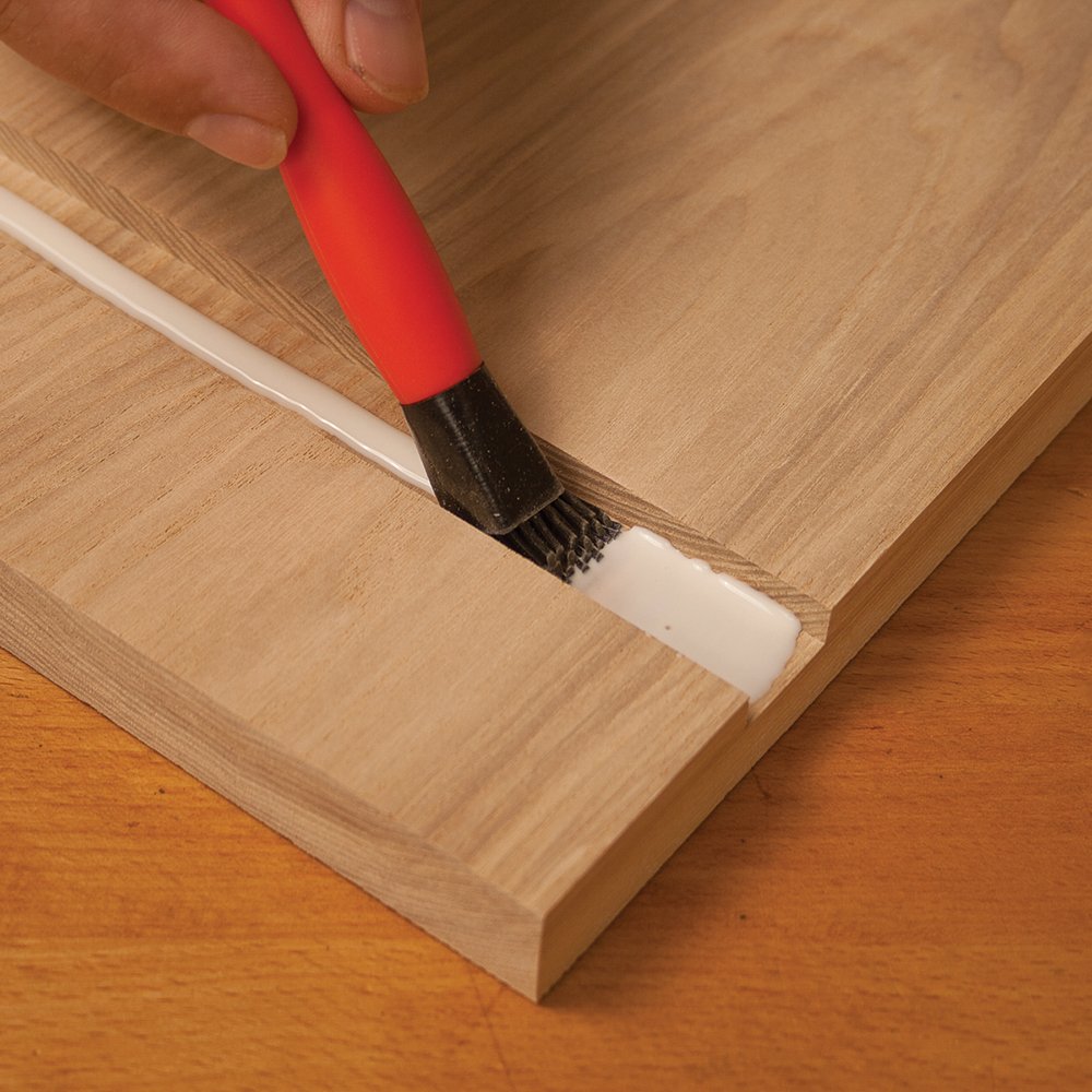 The Complete Silicone Glue Kit Wood Glue Up 4Piece Kit 2 Pack of Silicone Brushes 1 Tray 1 Comb Woodworking Glue Spreader Applicator Set Sili