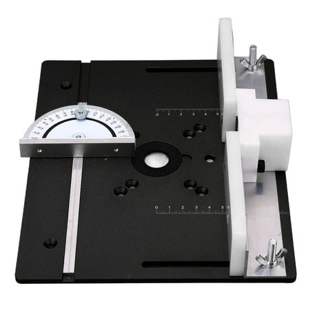 Metal Router Lift System Kit Woodworking Insert Base Plate for Router Table Saw Aluminum Alloy Router Lift Full Installation Set Router Table Lift Walfront