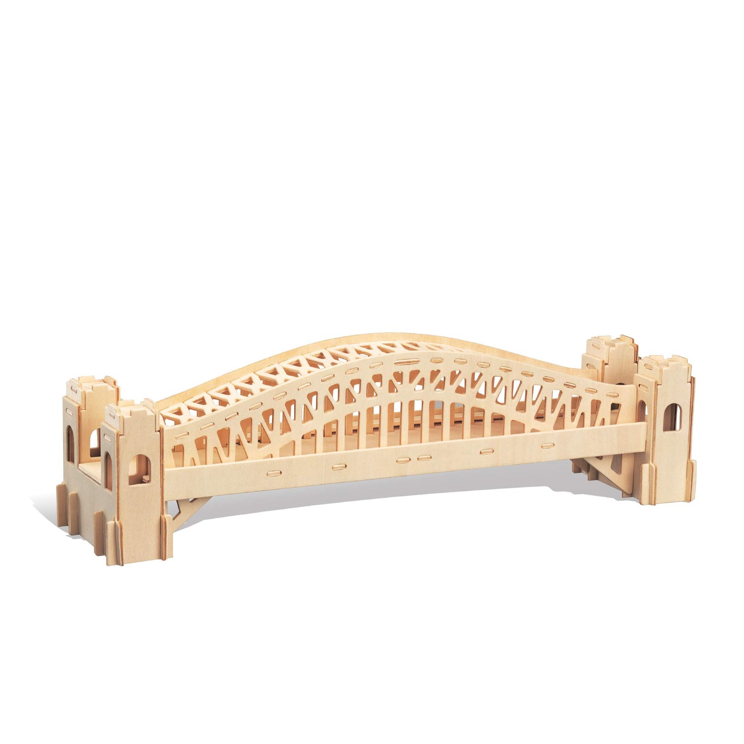 Puzzled 3D Puzzle Sydney Bridge Wood Craft Construction Model Kit, Fun and Educational DIY Wooden Toy Assemble Model Unfinished Crafting Hobby Puzzle Puzzled