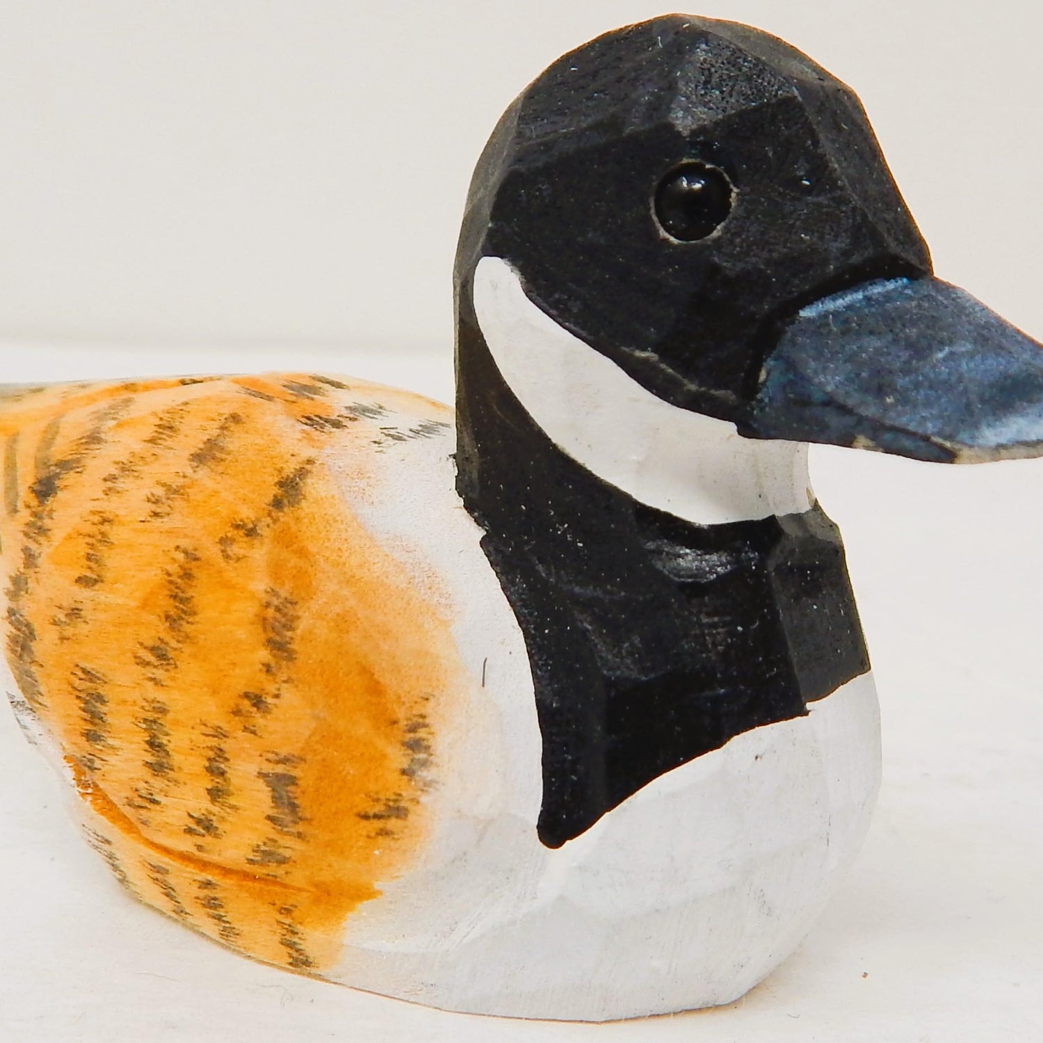 Selsela Canada Goose Figurine Decoration Handmade Wooden Statue Duck Art Decoy Carved Bird Geese Branta Small Animal Collectible Selsela