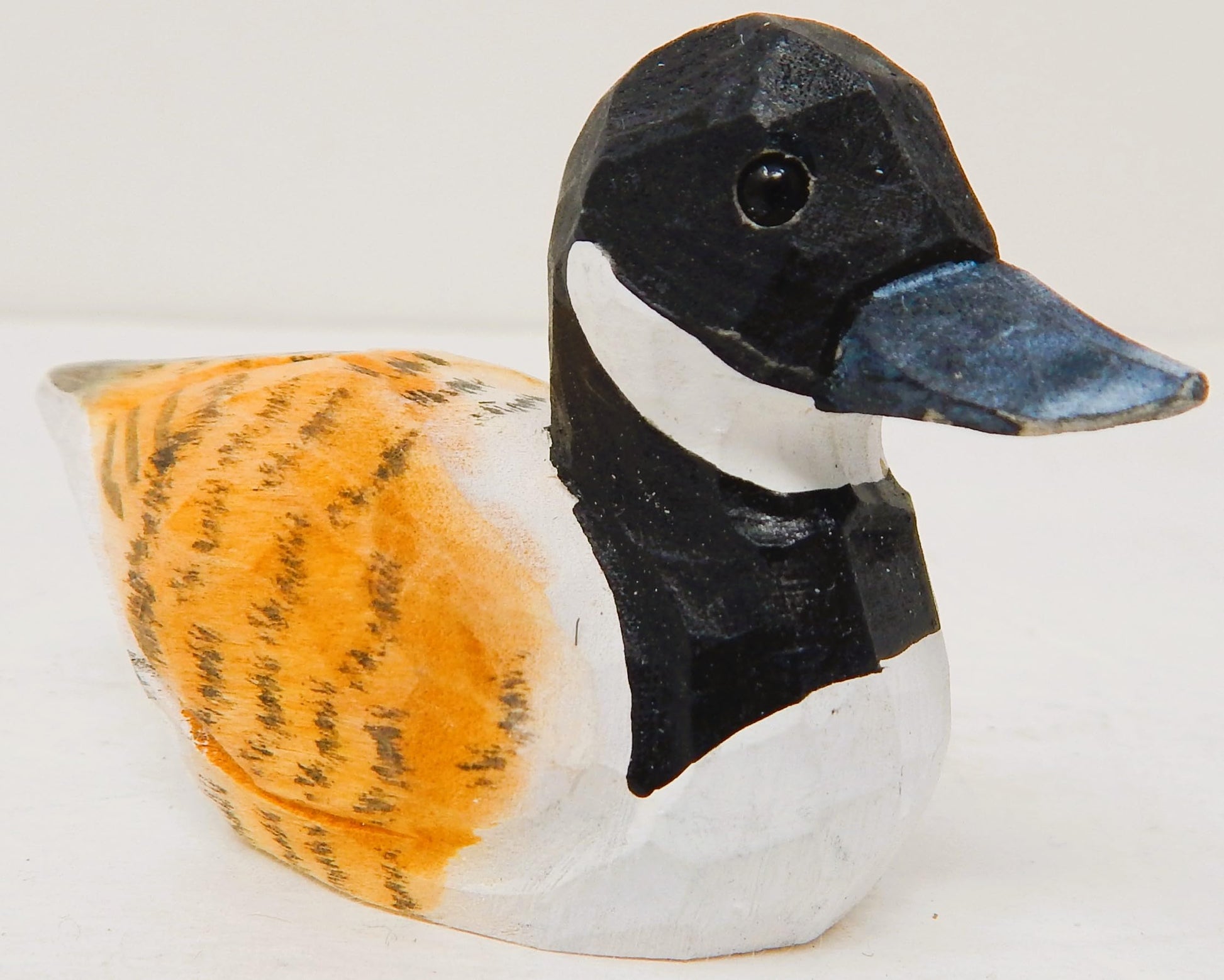 Selsela Canada Goose Figurine Decoration Handmade Wooden Statue Duck Art Decoy Carved Bird Geese Branta Small Animal Collectible - WoodArtSupply