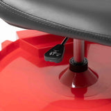 Traxion 2-230 Monster Rolling Padded Mechanic Stool Seat Garage Shop Roller Work Chair with Wheels and Tool Tray, Heavy-Duty 400-lb Capacity, Traxion