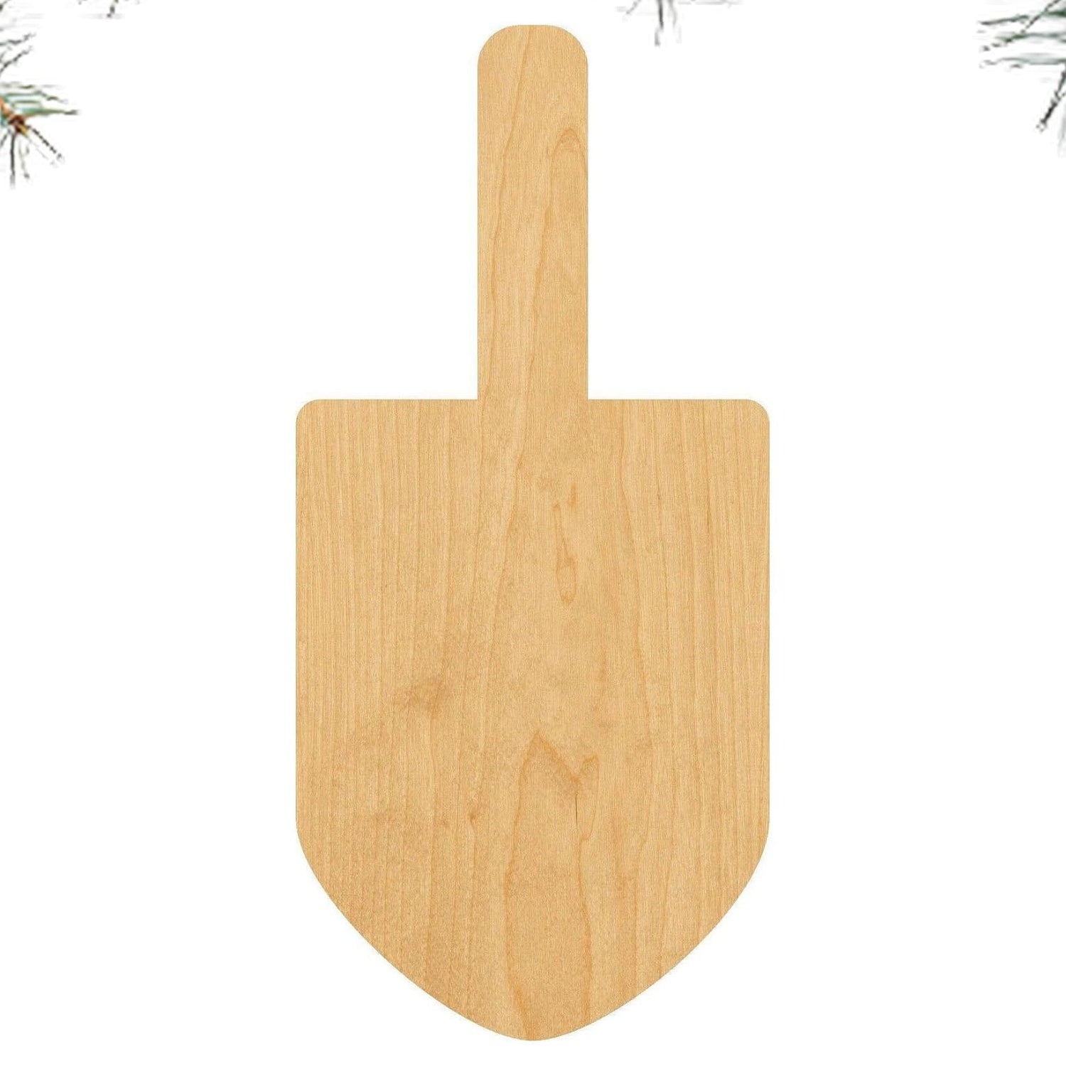 3 Pcs Dreidel Supply 3" Wooden Shape Ornaments Unique Unpainted Smooth Surface Unfinished Laser Cutout Wood Sheets Boards for Crafts 1/8 Inch Thick Generic