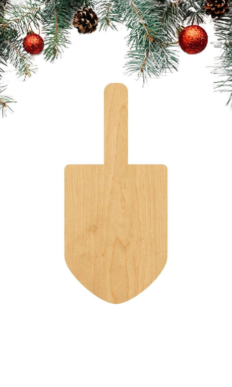 3 Pcs Dreidel Supply 3" Wooden Shape Ornaments Unique Unpainted Smooth Surface Unfinished Laser Cutout Wood Sheets Boards for Crafts 1/8 Inch Thick Generic