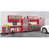 Seville Classics UltraHD Heavy Duty Rolling Cabinet Workbench Table w/Solid Wood Top, Workstation for Garage, Warehouse, Office, Workshop, 77" W x Seville Classics