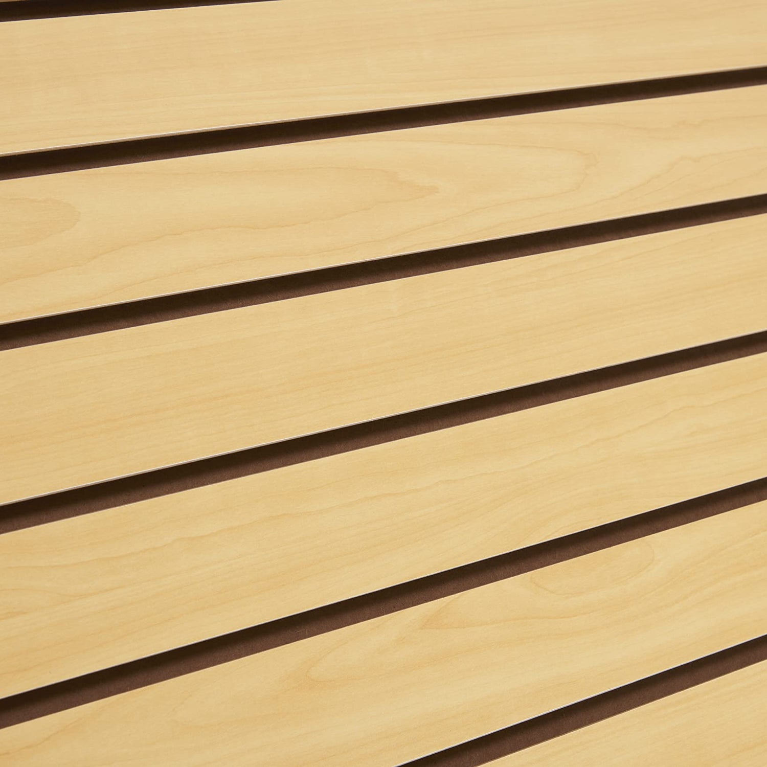 SSWBasics 4 ft x 2 ft Horizontal Maple Slatwall Easy Organizer Panels (24"H x 48"L) - Pack of 2 - Perfect for Retail Store, Garage Wall, and Craft SSWBasics