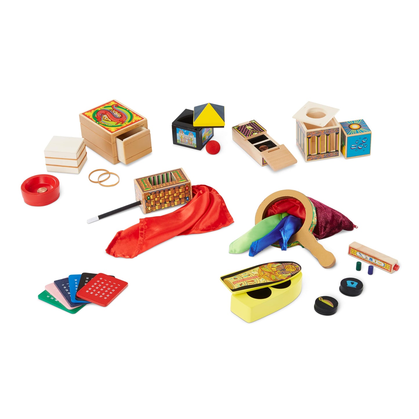 Melissa & Doug Deluxe Solid-Wood Magic Set With 10 Classic Tricks for ages 8+ years - WoodArtSupply