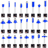 KOWOOD Router Bits Sets of 24A Pieces 1/4 Inch Shank Router Bit Set T Shape - for Commercial Users and Beginners… KOWOOD