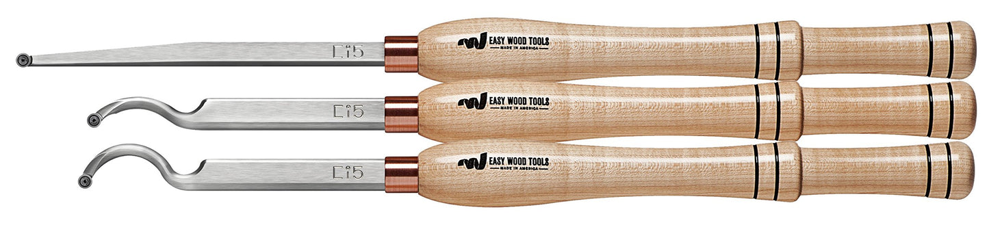 Easy Wood Tools Wood Turning COMBO - Mid-Size Easy Hollower #1, 2 & #3 - WoodArtSupply