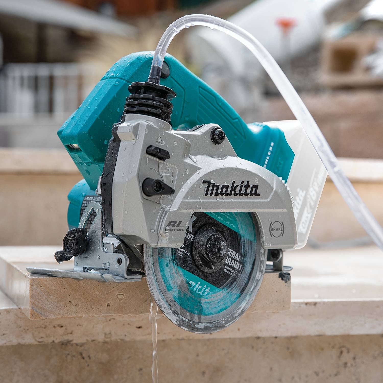 Makita XCC01Z 18V LXT® Lithium-Ion Brushless Cordless 5" Wet/Dry Masonry Saw, AWS® Capable, Tool Only - WoodArtSupply