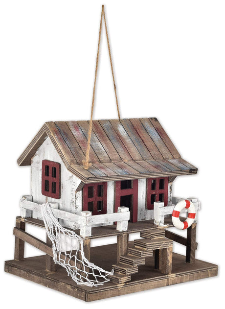 Sunset Vista Designs BPS-23 for The Birds Decorative Birdhouse, Vintage Coastal Cabin Sunset Vista Designs