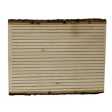 Walnut Hollow Basswood Bark Edge Letter Board for Woodburning, Home Décor and Rustic Weddings Walnut Hollow