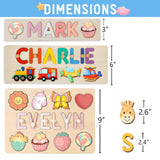 Name Puzzle for Kids Personalized, Easter Basket Stuffers for Toddler, with Gift Wrapping and Customizable Blessing on The Back PUREFLY