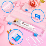 8 Pcs Translucent Plastic Paint Brush Holders Paint Brush Case Organizers Drawing Tools Storage Box Long Paint Brush Case Watercolor Pen Pencil Gueevin
