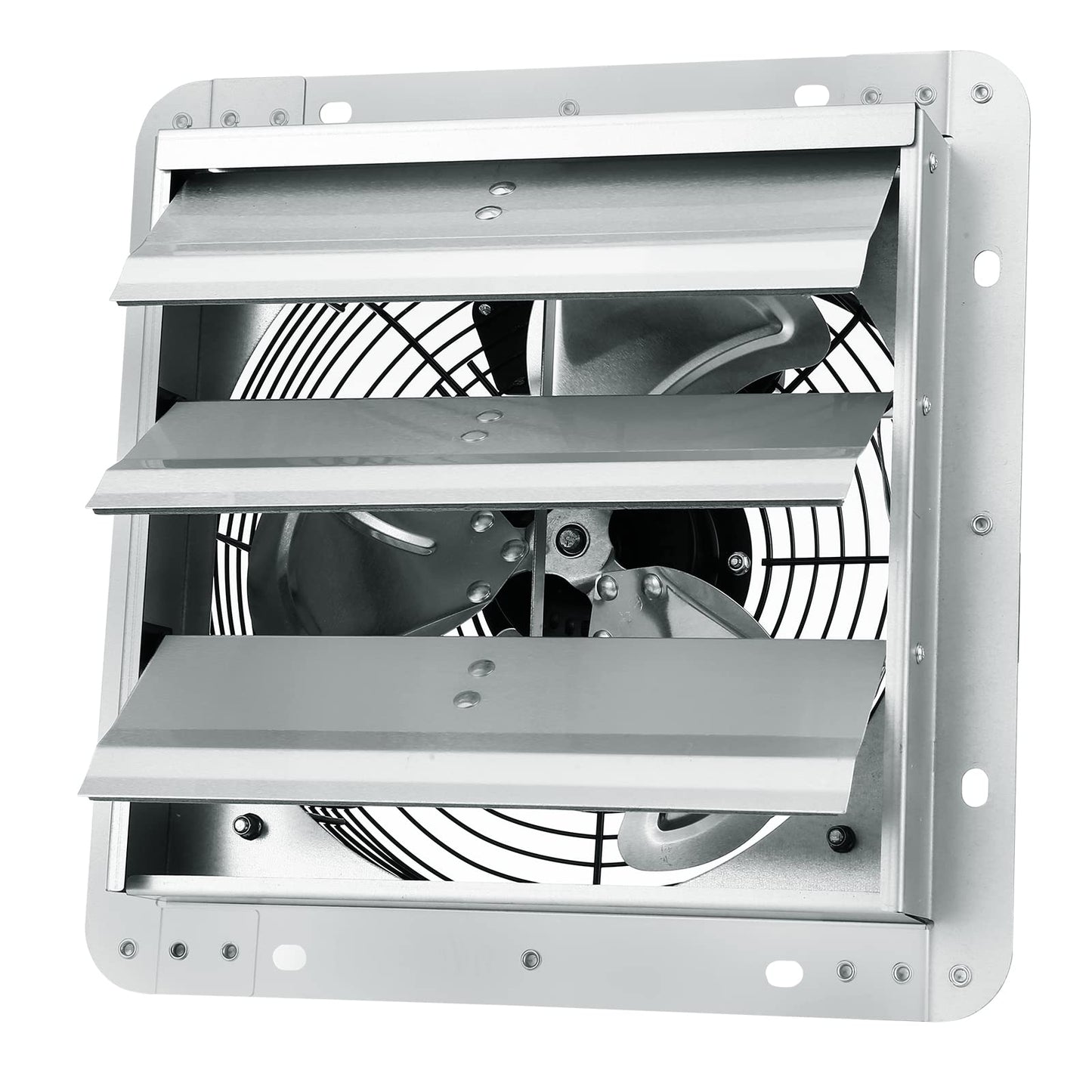 VEVOR 10'' Shutter Exhaust Fan, High-speed 820 CFM, Aluminum Wall Mount Attic Fan with AC-motor, Ventilation and Cooling for Greenhouses, Garages, - WoodArtSupply