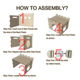 HIIMALEX Sturdy Bunny House with Spacious Perch Hidey Detachable Playhouse for Rabbit Hideout Castle Tower Toys for Indoor Bunnies Guinea Pig Hamster HIIMALEX