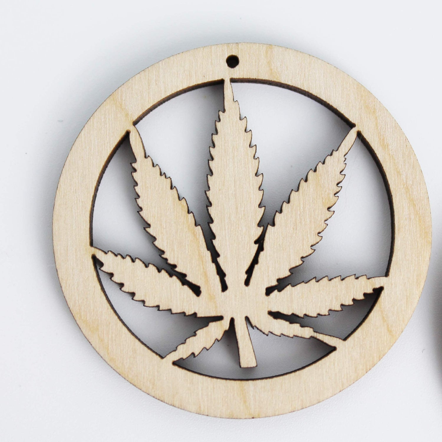 ALL SIZES BULK (12pc to 100pc) Unfinished Wood Wooden Laser Hemp Leaf Marijuana Cannabis Hoops Cutout Dangle Earring Jewelry Blanks Shape Crafts Made Texan Wood Crafts