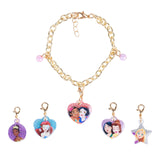 LUV HER Disney Princess Add A Charm Box Set with 1 charm bracelet & 5 interchangeable charms - Ages 3+ LUV HER