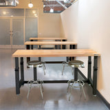 Seville Classics UltraHD Heavy Duty Commercial Height Adjustable Workbench w/Solid Wood Top, 1000 lbs. Weight Capacity for Garage, Warehouse, Seville Classics