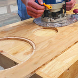 Milescraft 1219 Circle Guide Kit- Router Circle Cutter Jig For Cutting/Routing Small And Large Circles From 1.5in. Up To 52in. Diameter-Includes Milescraft