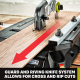 Rockwell RK7323 BladeRunner X2 Portable Tabletop Saw with Steel Rip Fence, Miter Gauge & 7 Accessories Rockwell