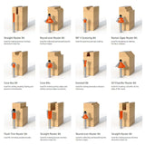 Yueqing Zhongji 1/4 Shank Router Bit Set Router bit Set 1/4 Shank 12 Piece Router bit Set Tungsten Carbide Router Bit Professional Level Router bits Yueqing Zhongji