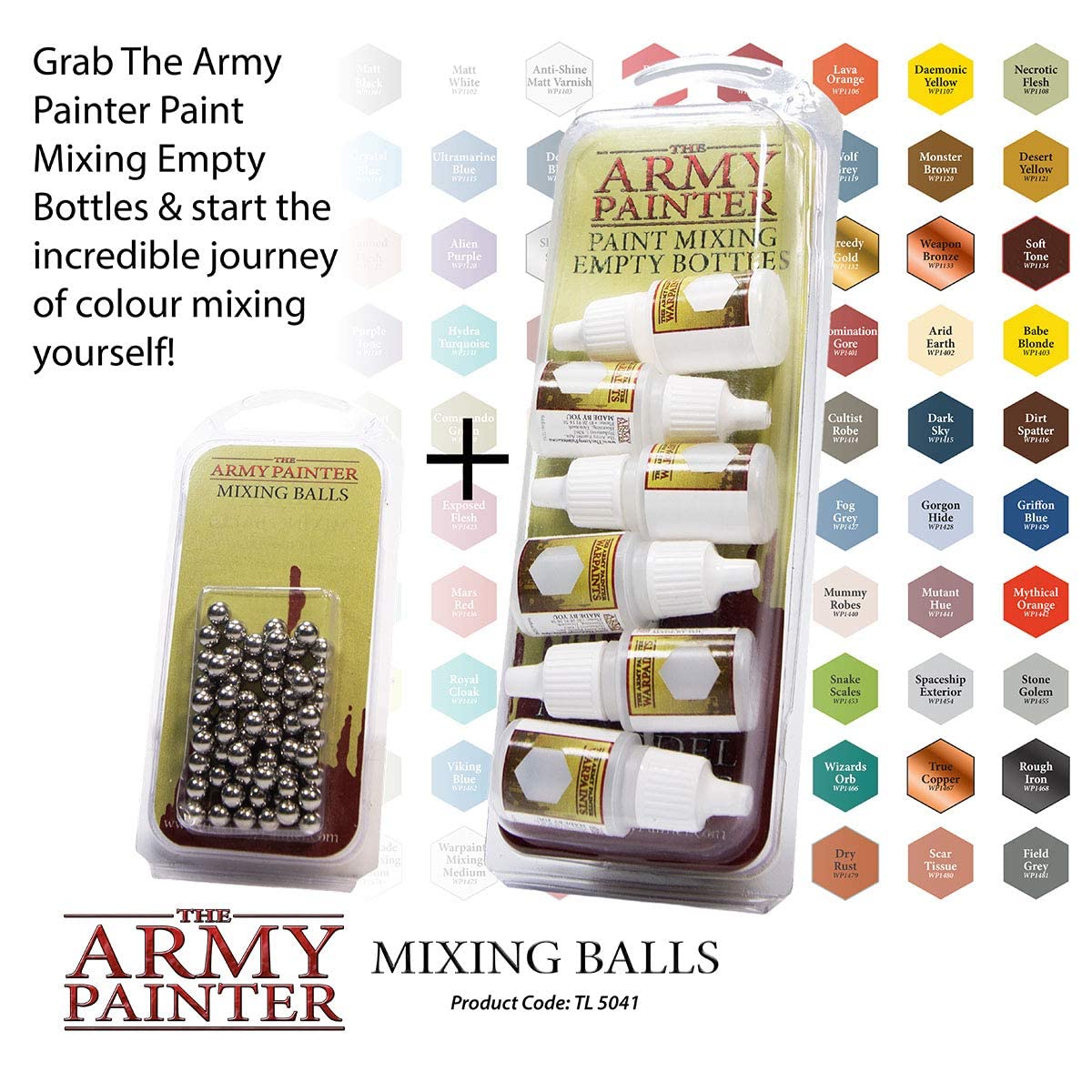 The Army Painter Paint Mixing Balls - Rust-Proof Stainless Steel Paint Mixing Balls for Mixing Model Paints - Stainless Steel Mixing Agitator Balls - WoodArtSupply