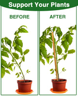 Strong Long Bamboo Plant Stakes for Indoor Plants, 12Pcs Bamboo Sticks for Plants, Plant Sticks Support Tall 18inch, Bamboo Plant Stakes, Garden VIPMORE