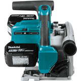 Makita XPS01PTJ 18-Volt X2 LXT Lithium-Ion (36V) Brushless Cordless 6-1/2 inch Plunge Circular Saw Kit (5.0Ah) with 199140-0 39 inch Guide Rail(Sold Makita