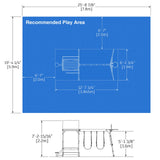 SuniBoxi Wooden Swing Set/Playset Made for Small Yards and Kids Toddlers Age 3-6, 6-in-1 Playground Set with Picnic Table Drawing Board Sandboxes SuniBoxi