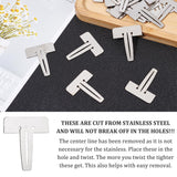 BENECREAT 20 PCS Stainless Steel Honeycomb Pin, Honeycomb Pin Retaining Pin for Laser Cutting Machine and Engraving Machine Honeycomb Plate Retaining BENECREAT