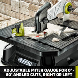 Rockwell RK7323 BladeRunner X2 Portable Tabletop Saw with Steel Rip Fence, Miter Gauge & 7 Accessories Rockwell